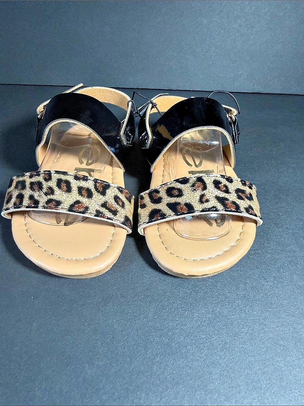 Bebé  Leopard Print Ankle Strap Sandals US 6 NWT